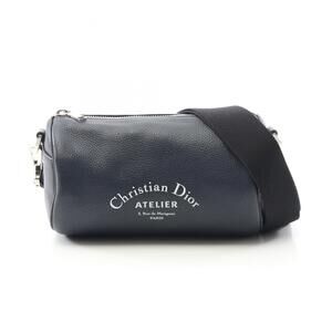 CHRISTIAN DIOR Blue Leather Shoulder Bag